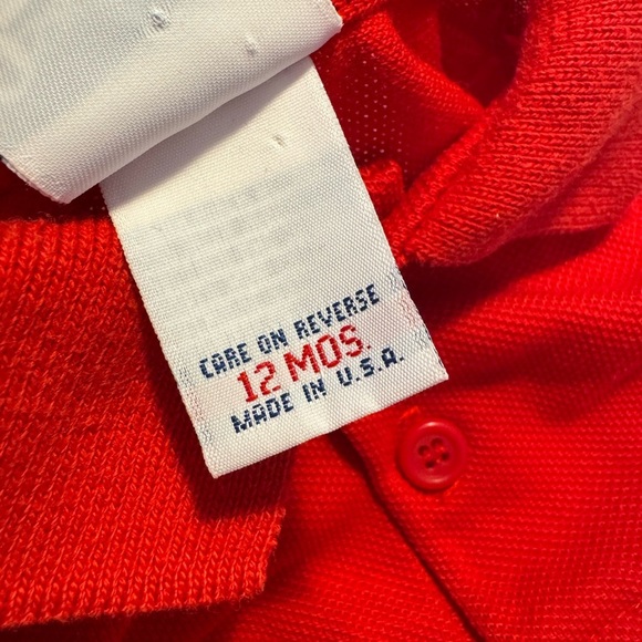 Vintage Oshkosh overalls and polo shirt size 12 Mon - Picture 5 of 6